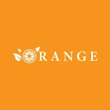 Orange logo template Stock Illustration