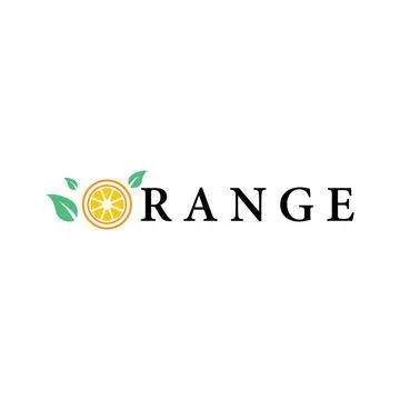 Orange logo template Stock Illustration