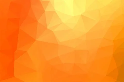 Orange Low poly crystal background. Polygon design pattern. environment green Lo Stock Illustration