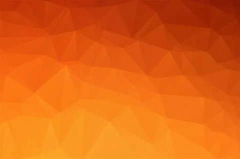 Orange Low poly crystal background. Polygon design pattern. environment green Lo Stock Illustration