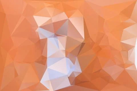 Orange lowpolygonal vector background Stock Illustration