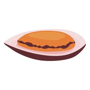 Orange macaron cookie vector illustration element Stock Illustration