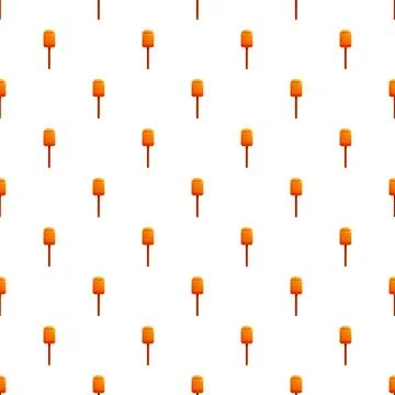 Orange mailboxes creating a seamless postal delivery pattern Stock Illustration