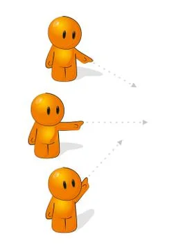 Orange Man Vector Stock Illustration