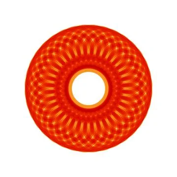 ORANGE MANDALA Stock Illustration