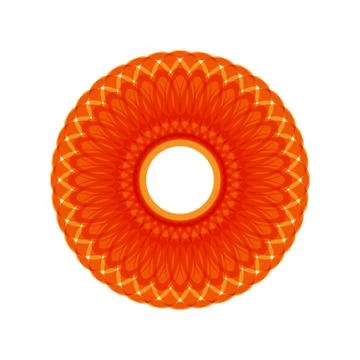ORANGE MANDALA Illustrazione stock
