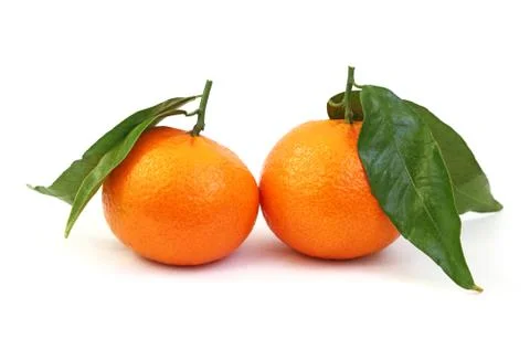 Orange mandarins Stock Photos