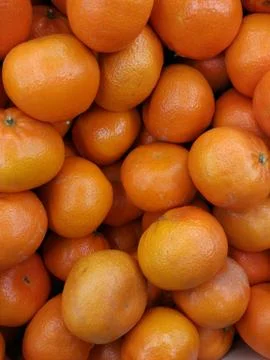 Orange mandarins Stock Photos