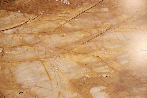 Orange Marble Texture with Giallo Antico Type Marbles Stock Photos