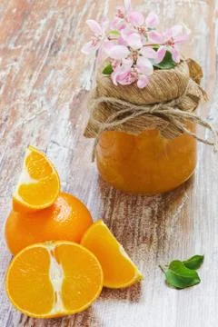 Orange marmalade Stock Photos