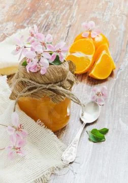 Orange marmalade Stock Photos
