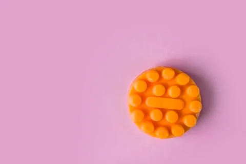 Orange massage soap Stock Photos