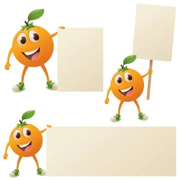Orange message Stock Illustration