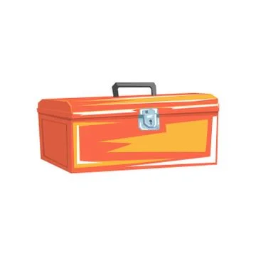 Orange Metal Plumbing Instruments Container Stock Illustration