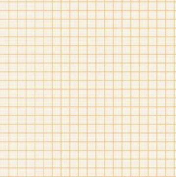 Orange millimeter graph paper grid. EKG paper Stock Illustration