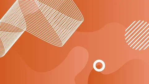 Orange minimalist tech background Illustrazione stock