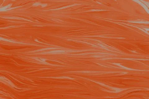 Orange mixed paint background with wavy pattern for wallpapers Illustrazione stock