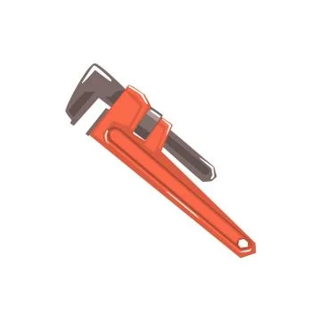 Orange Monkey Wrench Stock-Illustration