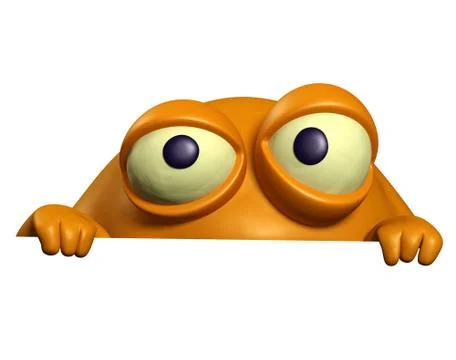 Orange monster Stock-Illustration