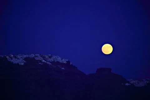 Orange moon Stock Photos