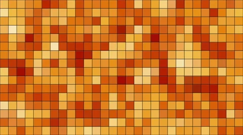 Orange Mosaic loop random moving Stock Footage 51821854