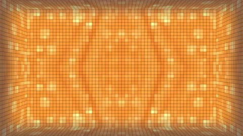 Orange Mosaic Room Background. Stock Footage 68738920