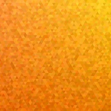 Orange mosaic triangle tile pattern background - polygon vector graphic 스톡 일러스트
