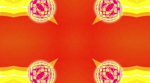 Orange motion mosaic, loop HD Stock Footage 37771653