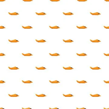 Orange motorboats creating a seamless pattern Stock Illustration