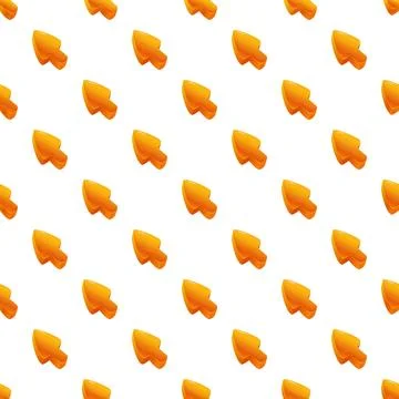 Orange mouse pointer icons seamless pattern background Stock Illustration
