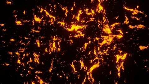 Orange Moving Abstract Glowing Patterns Background VJ Loop Animation in HD Stock Footage 245800230