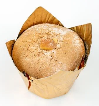 Orange muffin on a light background Stock Photos