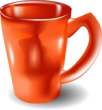 Orange mug Stock Illustration