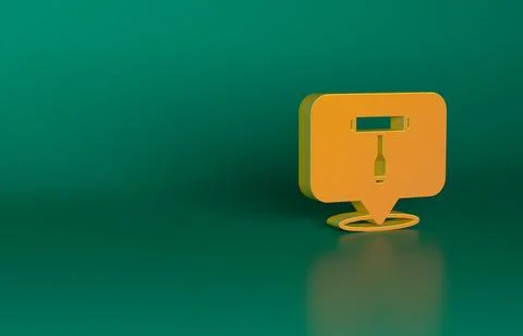 Orange Multi-Function All-In-One portable skate tool T-tool for skateboard Stock Illustration