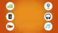 Orange Music plasticine signs. Stop-motion animation. HD Footage