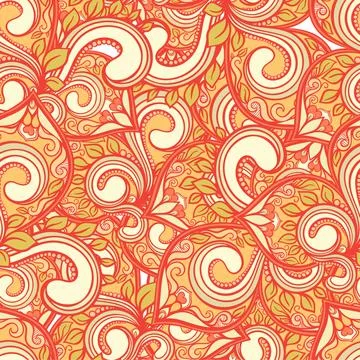 Orange natural abstract pattern Stock Illustration