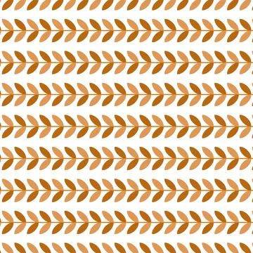 Orange nature leaf seamless pattern 스톡 일러스트