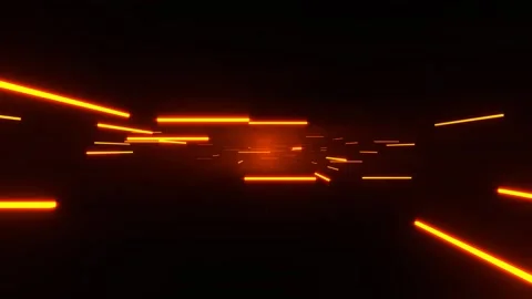 Orange Neon Abstract SciFi Strobe Array Background VJ Loop in 4K Stock Footage 334718859