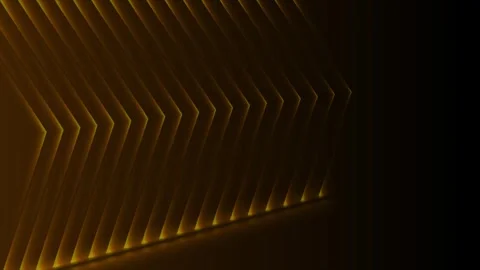 Orange neon glowing arrows technology abstract futuristic motion background Stock Footage 339758276