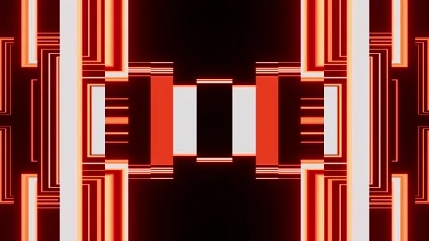 Orange neon lights background for scene VJ seamless loop Видео 338066368