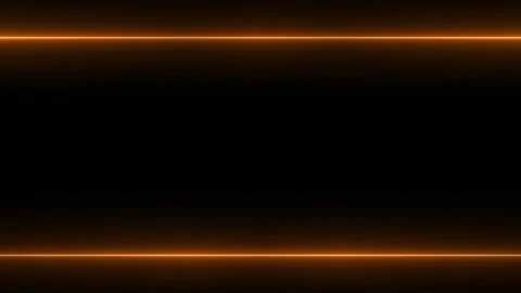 Orange Neon Lines on a Black Background Stock Footage 284398873