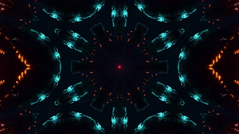 Orange Neon Motion Background Vj Loop. Infinitely looped animation. Stock Footage 188054965