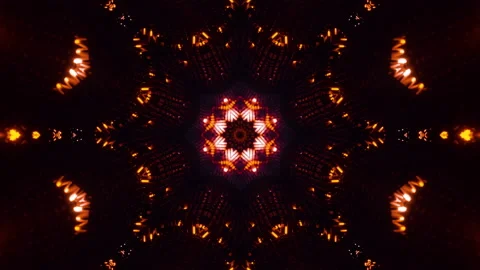 Orange Neon Motion Background Vj Loop. Infinitely looped animation. Video stock 189856029