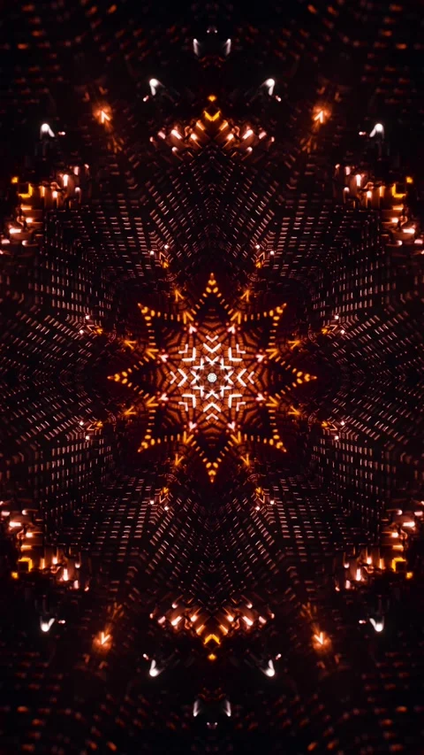 Orange Neon Motion Background Vj Loop. Vertical looped video Stock Footage 228027808