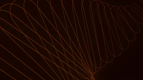 Orange neon repeat lines on black gradient Stock Footage 221458082