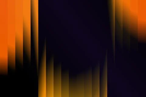 Orange Neon Ribbed Gradient Vertical Reflection Background Stock Illustration