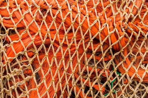 Orange nets Stock Photos