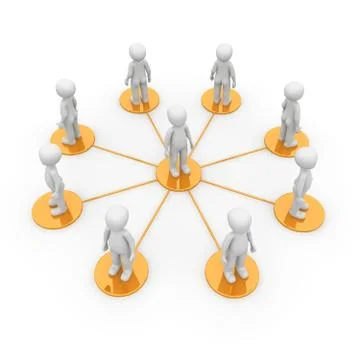 Orange network Stock Illustration