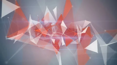 Orange network structures flying loopable background Stock Footage 40942880