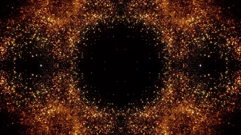 Orange New Year Glitter Background Stock Footage 264767482